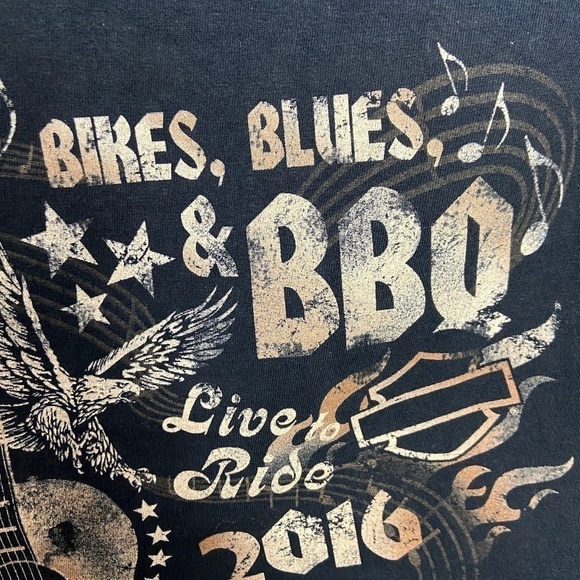 HARLEY DAVIDSON | Bikers To The Bone Skeleton Tee - Picture 6 of 11